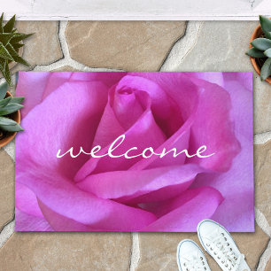 Tapete Script de Boas-vindas do Rosa Roxo Rosa Purple Flo