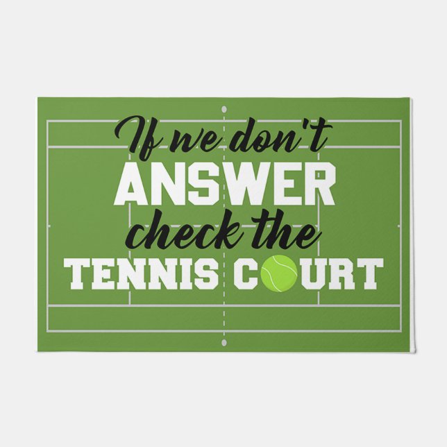 Tapete Se não respondermos, verifique o curso de Tênis (Frente)