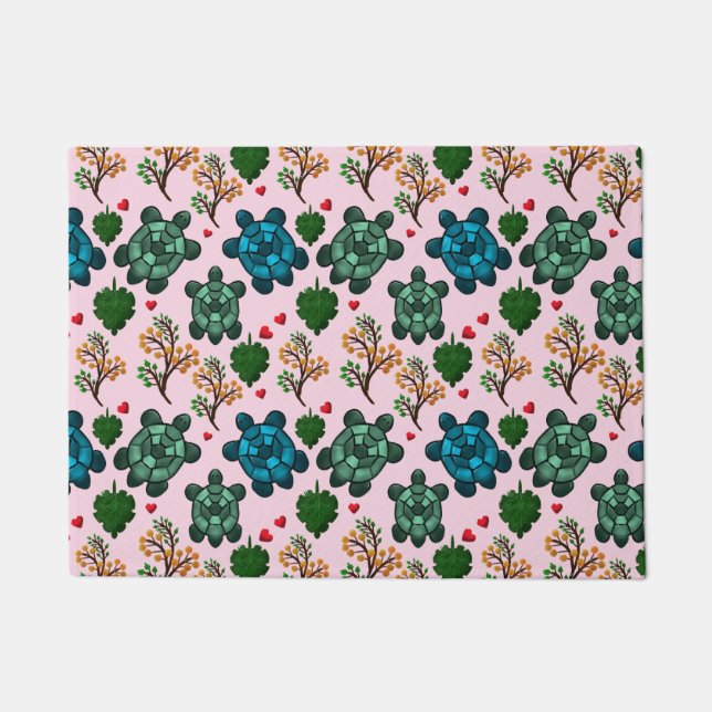 Tapete Sea Turtle Lover Gift, Cute Turtle Pattern, Marine (Frente)