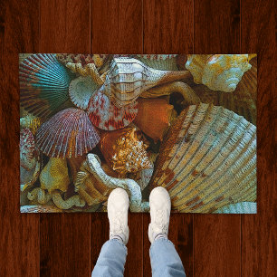 Tapete Seashells abstratos coloridos