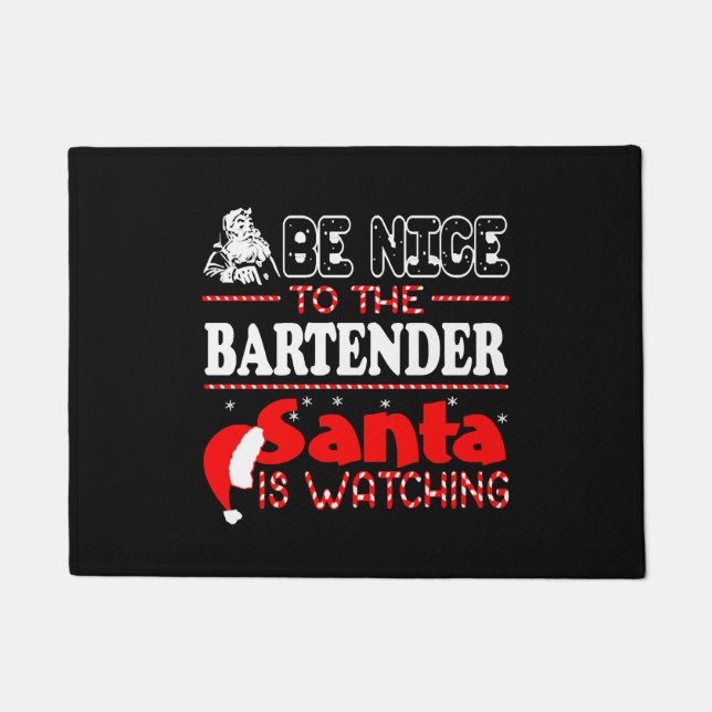 Tapete Seja Bom Para Os Papais noeis De Bartender Ver (Frente)