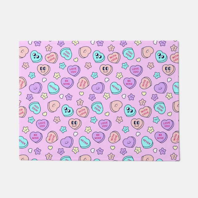 Tapete Seja meu coração pastel e Lavanda estelar (Frente)