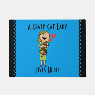 Tapete Senhora louca Doormat do gato