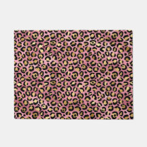 Série de Design Leopardo Rosa e Dourado 15