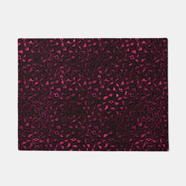 Tapete Série Leopard Burgundy e Dourada Design 3 (Frente)