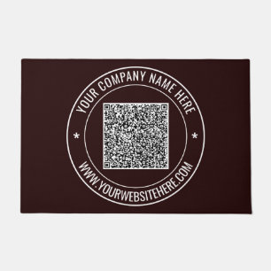 Tapete Seu Código QR e Exemplo de Porta de Texto Personal