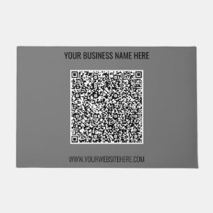 Tapete Seu Código QR Texto Personalizado e Cor Empresa Ta