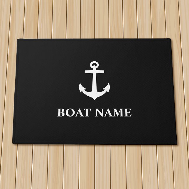 Tapete Seu nome de boi ancora preto (Several sizes to choose from.)