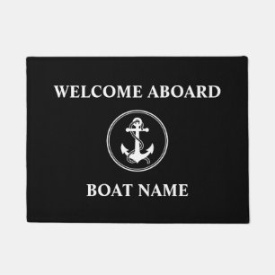Tapete Seu nome de boi, Rope e Anchor Black Welcome