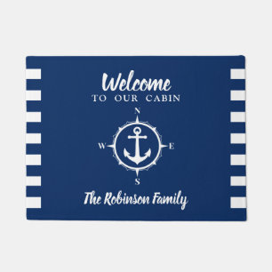Tapete Seu Nome Familiar Com Cabine De Âncora Compass