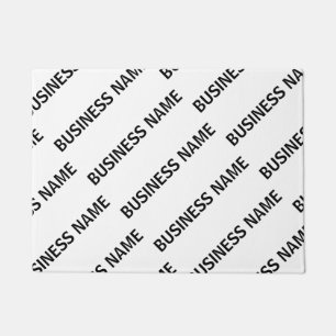 Tapete Seu Padrão de Nome de Empresa   Preto e branco