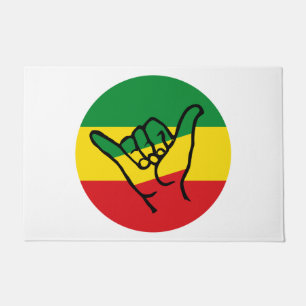 Tapete Shaka Hand With Reggae Colors