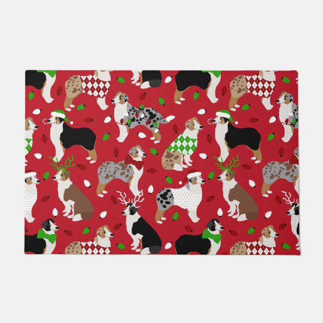 Tapete Shepherd australiano de Natal (Frente)