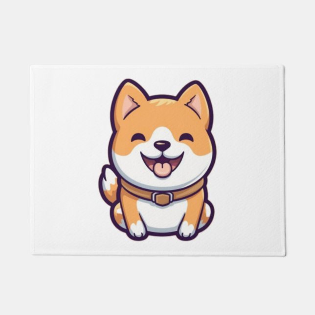 Tapete Shiba Inu, um belo cartoon (Frente)