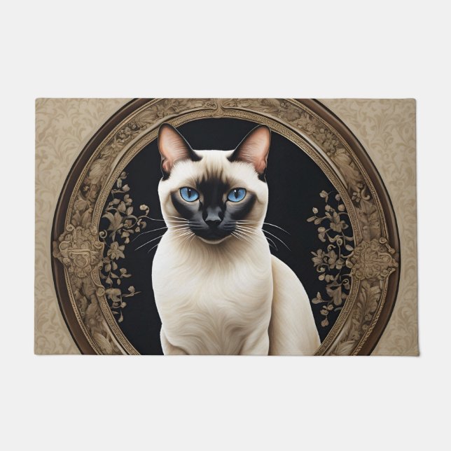 Tapete Siamese Cat Portrait Elegant (Frente)