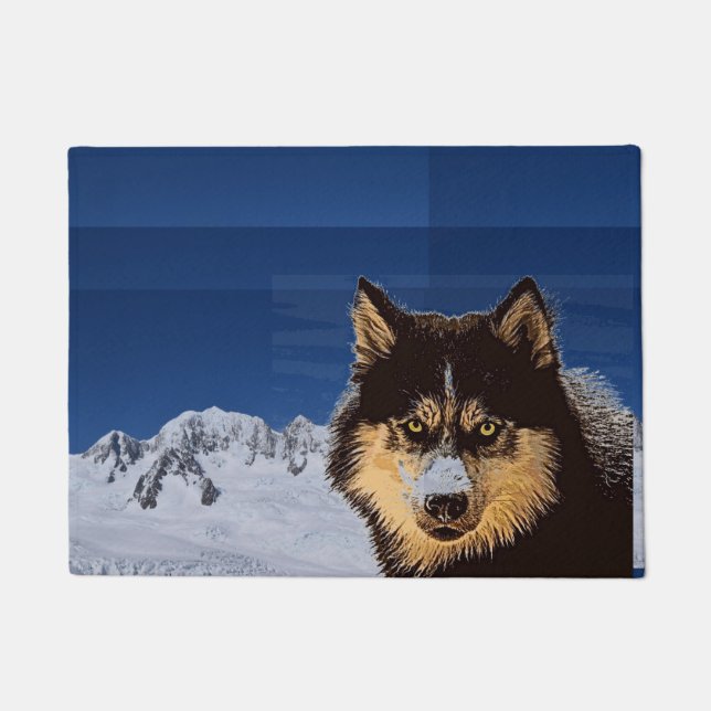 Tapete Siberian Husky Door Mat (Frente)