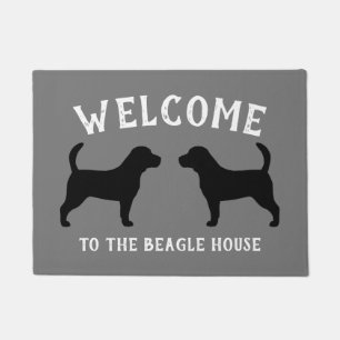 Tapete Silhuetas de Raça de Cachorro Beagle Personalizada