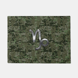 Tapete Símbolo Capricórnio Zodíaco Camuflagem Woodland