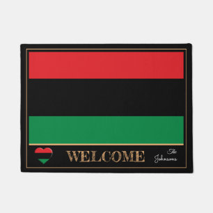 Tapete Símbolo de Casa de Bandeira e União Pan-Africana