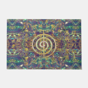 Tapete Símbolo Dourado de Choku Rei e preceitos de Reiki
