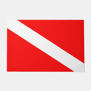 Tapete símbolo vermelho de mergulho diagonal dos mergulh