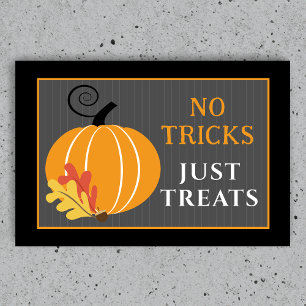 Tapete Simples Folhas de Outono de Abóbora Halloween