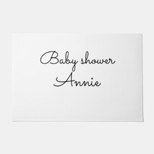 Tapete simples mínimo adicione o nome do texto baby showe