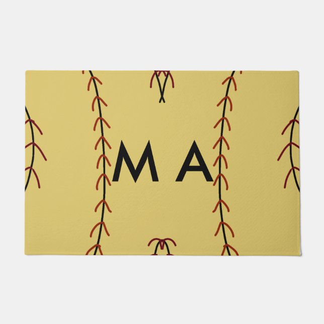 Tapete Simples monograma adicione seu nome com letra míni (Frente)