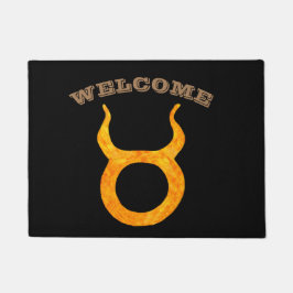 Tapete Sinal de Astrologia Dourada Taurus Zodiac