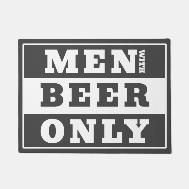 Tapete Sinal de declaração na moda para amantes de cervej (Frente)