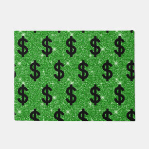 Tapete Sinal de Dólar Negro Money Empreendedor Wall Stre