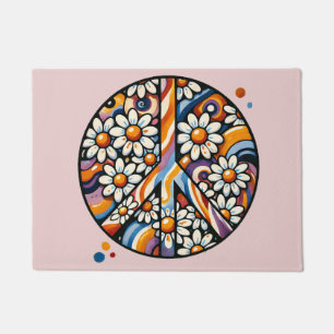 Tapete Sinal de Paz Hippie Pacífico