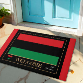 Tapete Sinalizador Pan-Africano e Unia Simbol House Mats/