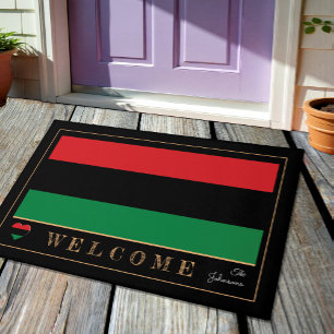 Tapete Sinalizador Pan-Africano e Unia Simbol House Mats/
