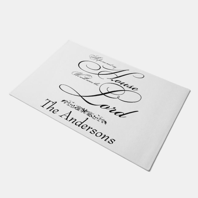 Tapete Sirva ao Senhor personalizado  (Inclinado)