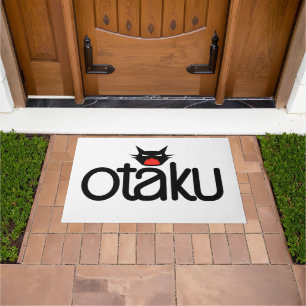 Tapete Slogan Divertido de Gato Otaku