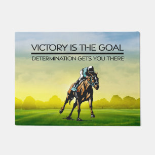 Tapete Slogan SUPERIOR da vitória da corrida de cavalos