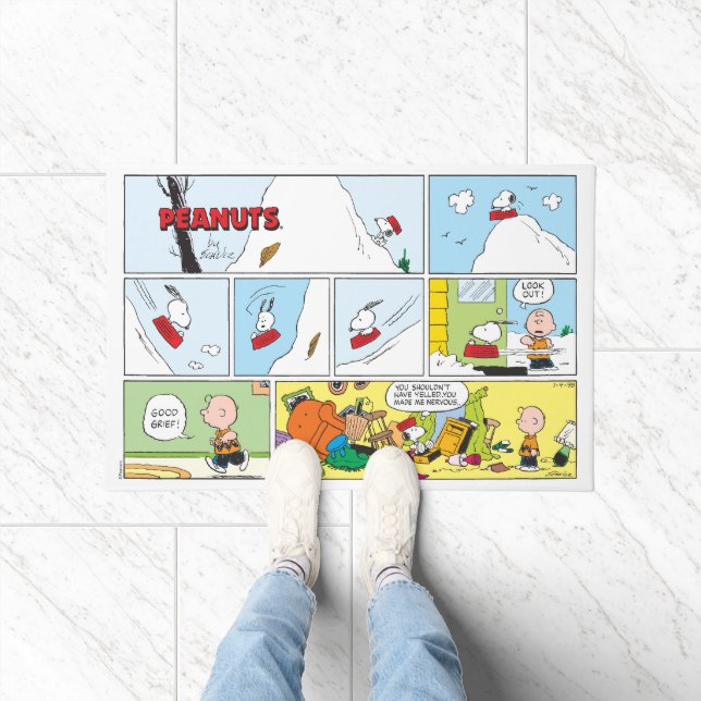 Tapete Snoopy Sled Riding Comida Dish (Interior)