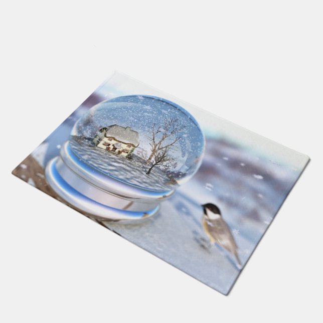 Tapete Snowflake Globe Doormat (Inclinado)