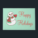 Tapete Snowman Christmas Doormat<br><div class="desc">O design é da arte original.</div>