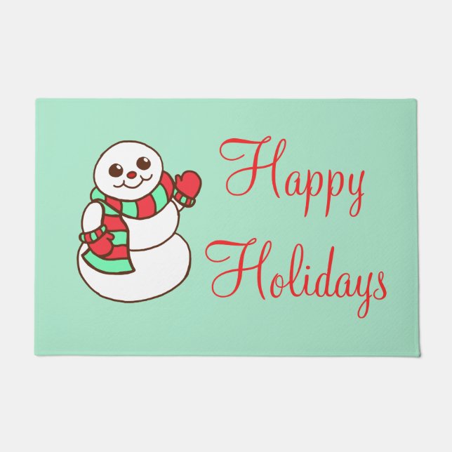 Tapete Snowman Christmas Doormat (Frente)