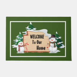 Tapete Snowmen Greeting  Doormat