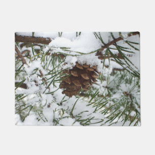Tapete Snowy Pine Cone I Winter Nature Photoshop