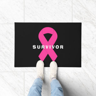 Tapete Sobrevivência rosa da fita de consciência do Cance