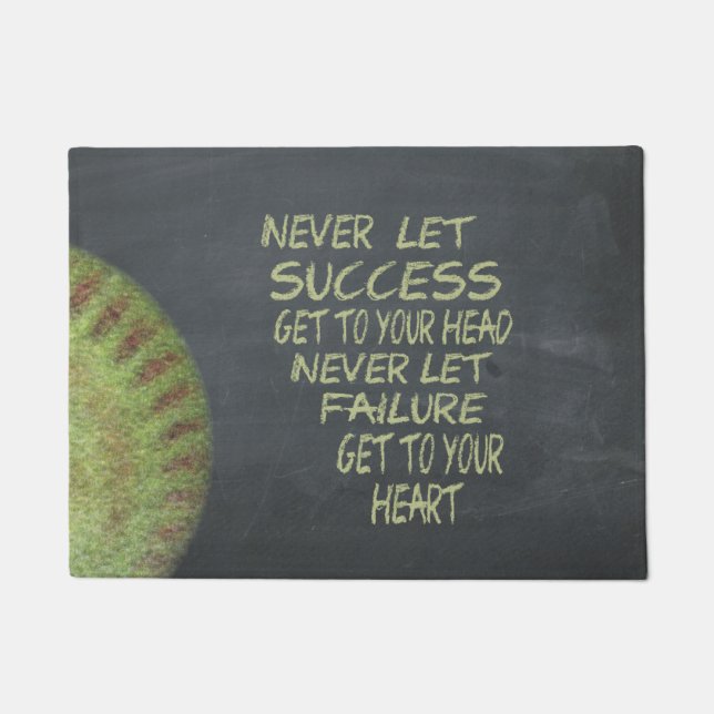 Tapete Softball de Fastpitch do sucesso inspirador (Frente)