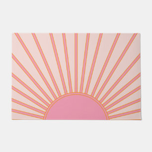 Tapete Sol Nascido, Abstrato Rosa, Rosa, Sol