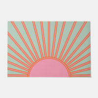 Sol, Verde, Abstrato Rosa, Sol, Sol
