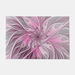Tapete Sonho De Flor Rosa Fractal, Padrão De Fantasia Fl