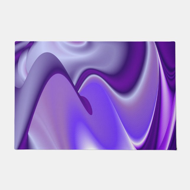 Tapete Sonhos de Arco-Íris de Flor Roxo (Frente)