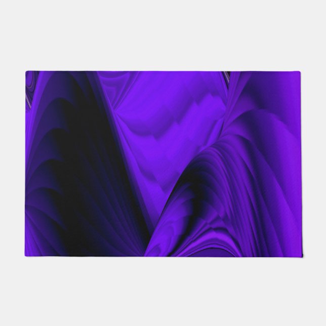 Tapete Sonhos de Arco-Íris de Flor Roxo (Frente)